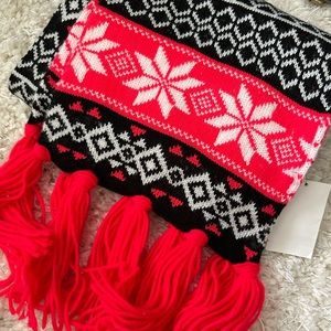 NWT H&M Neon Holiday Scarf